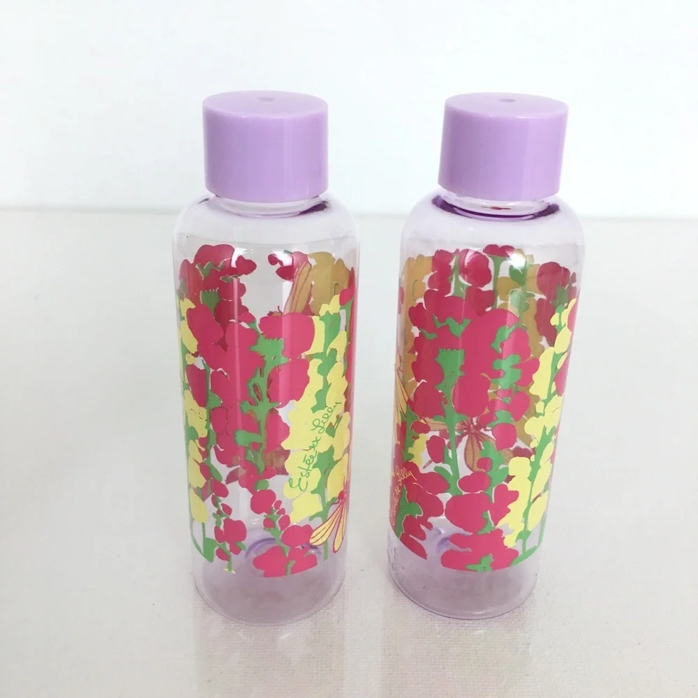 Lilly Pulitzer x Estée Lauder Makeup/Toiletry Cosmetic Bag Blue Pink Floral NEW